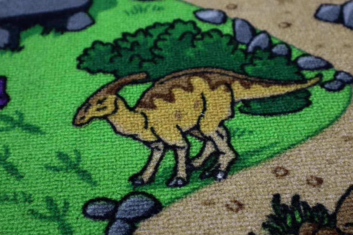 Dětský kusový koberec Dino čtverec 5