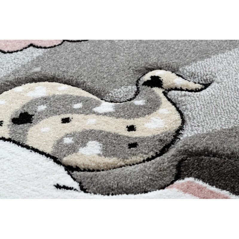 Dětský kusový koberec Petit Unicorn grey kruh 6