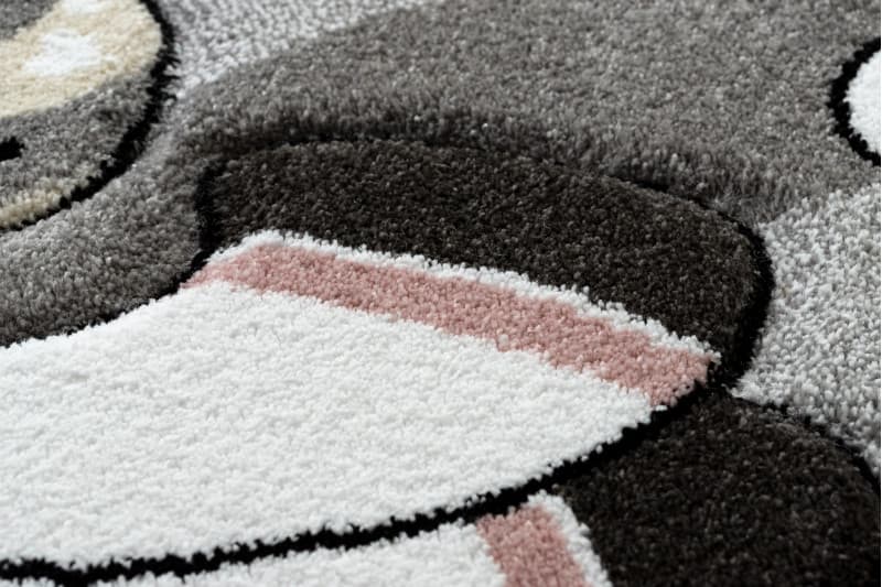 Dětský kusový koberec Petit Unicorn grey kruh 8