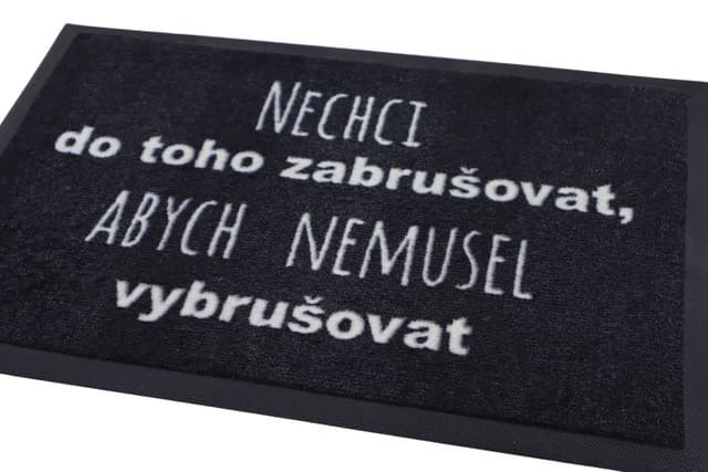 Rohožka Nechci zabrušovat - na ven i na doma 3