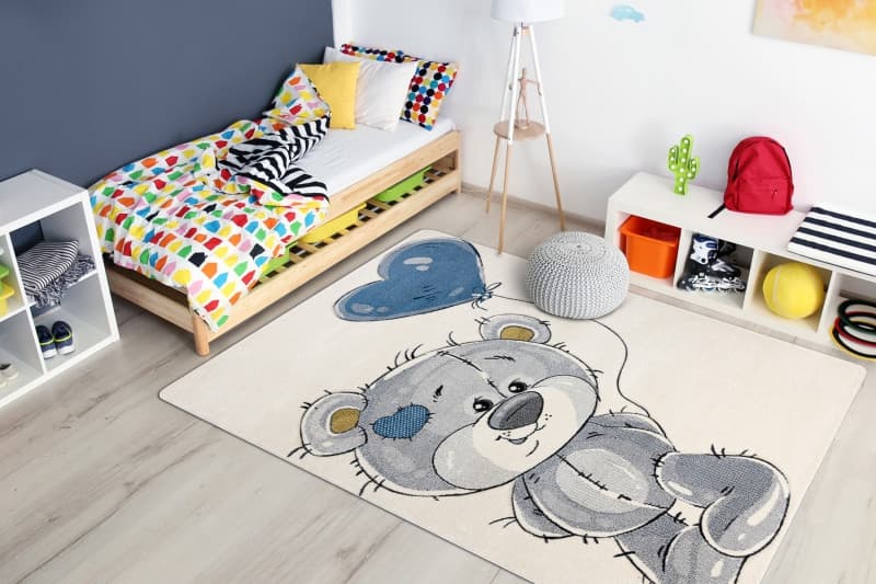 Dětský kusový koberec Petit E1593 Teddy bear cream 2