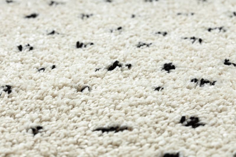 Kusový koberec Berber Syla B752 dots cream kruh 6