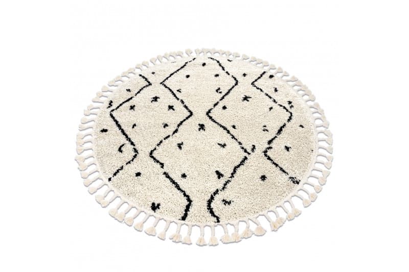Kusový koberec Berber Tetuan B751 cream kruh 4