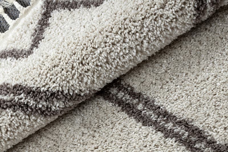 Kusový koberec Berber Asila cream and brown kruh 7