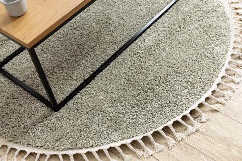 Kusový koberec Berber 9000 green kruh 9