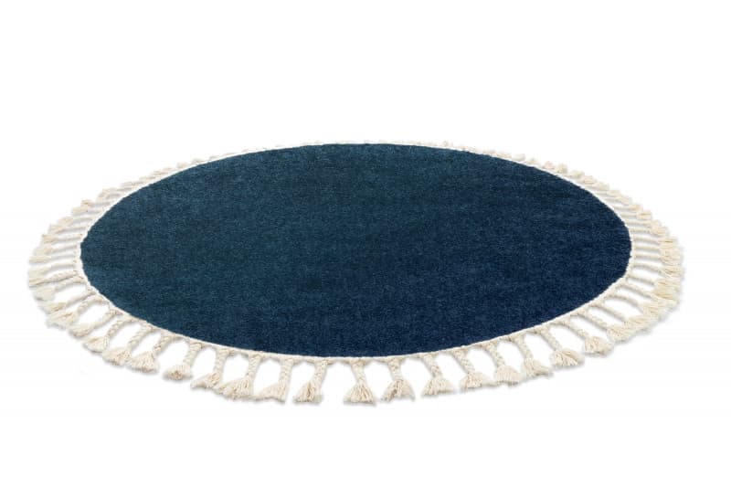Kusový koberec Berber 9000 navy kruh 3