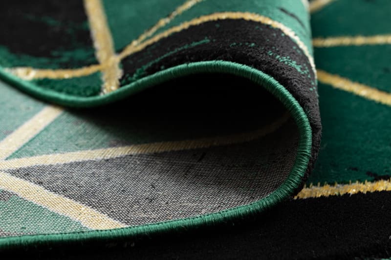 Kusový koberec Emerald 1020 green and gold kruh 8