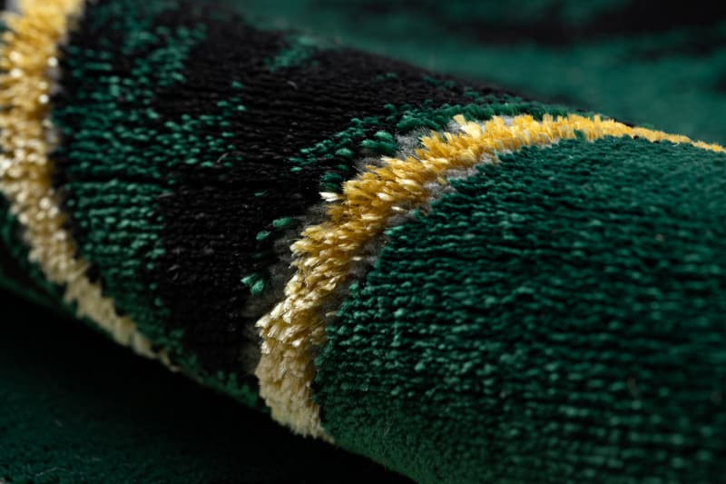 Kusový koberec Emerald 1020 green and gold kruh 5