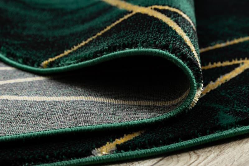 Kusový koberec Emerald 1022 green and gold kruh 8