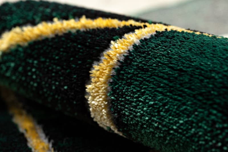 Kusový koberec Emerald 1022 green and gold kruh 7