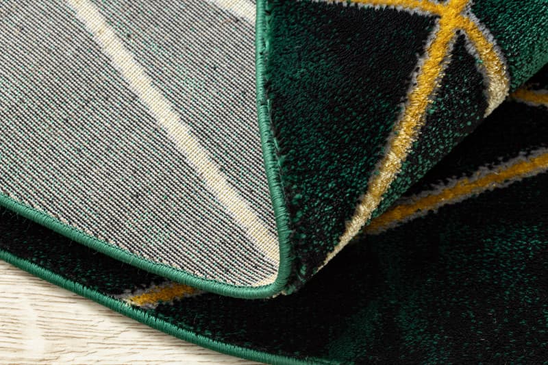 Kusový koberec Emerald 1022 green and gold kruh 10