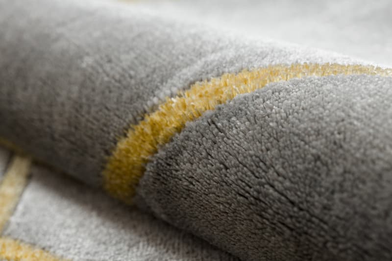 Kusový koberec Emerald geometric 1012 grey and gold kruh 5