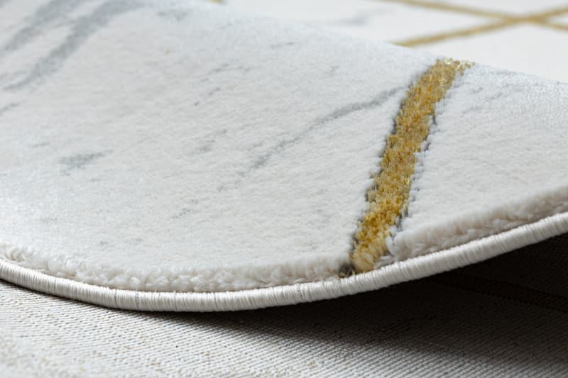 Kusový koberec Emerald geometric 1012 cream and gold kruh 5