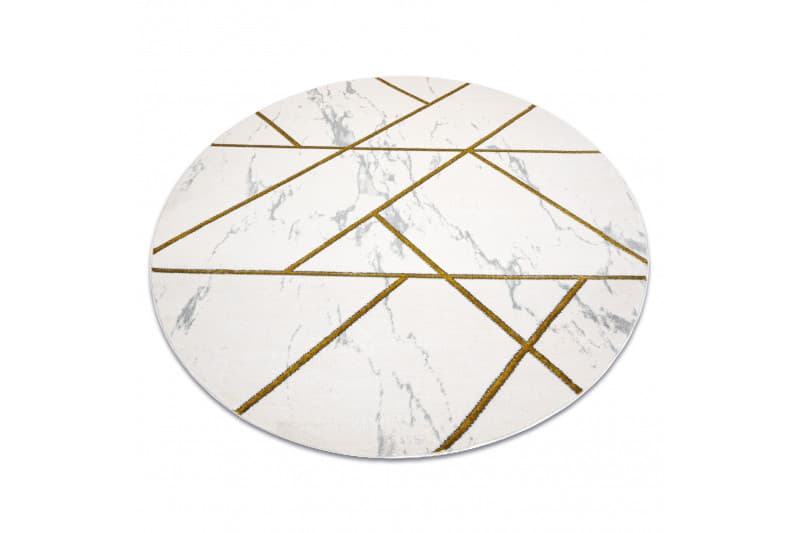 Kusový koberec Emerald geometric 1012 cream and gold kruh 3