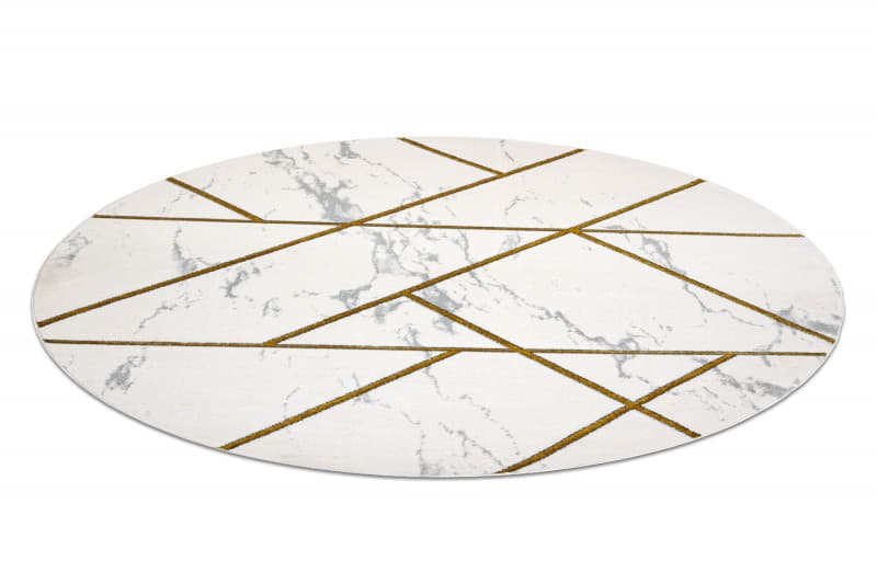 Kusový koberec Emerald geometric 1012 cream and gold kruh 4