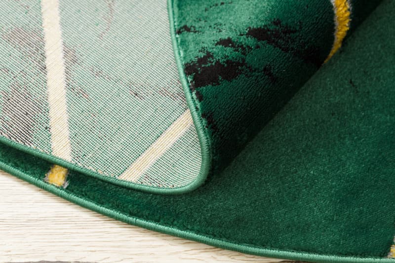 Kusový koberec Emerald geometric 1012 green and gold kruh 9