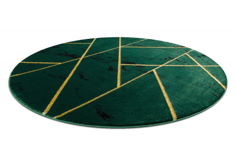 Kusový koberec Emerald geometric 1012 green and gold kruh 4