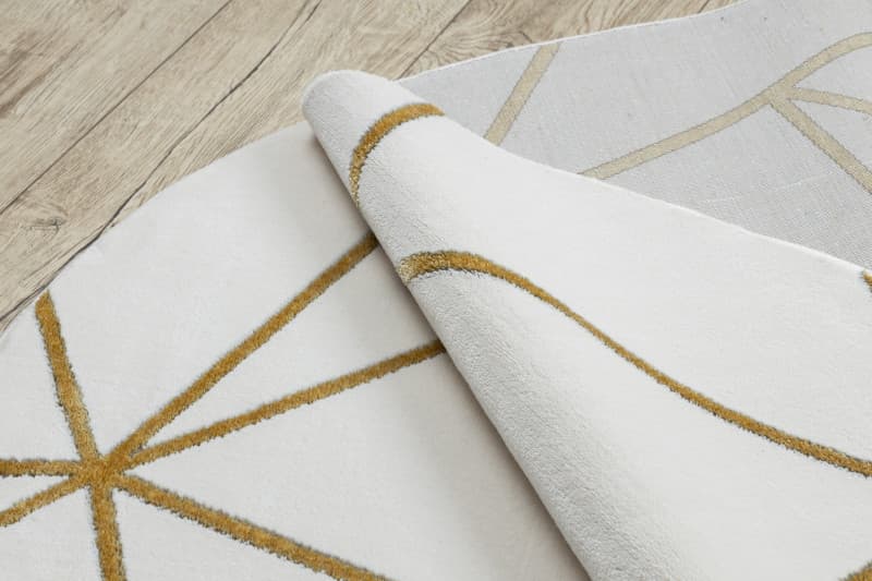 Kusový koberec Emerald 1013 cream and gold kruh 6