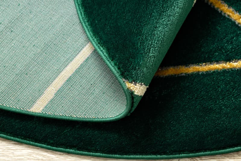 Kusový koberec Emerald 1013 green and gold kruh 6