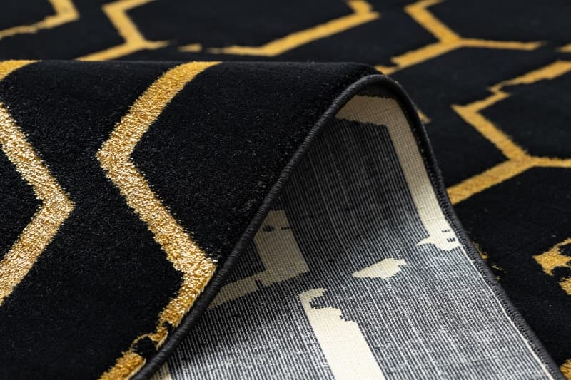 Kusový koberec Gloss 407C 86 black/gold 9