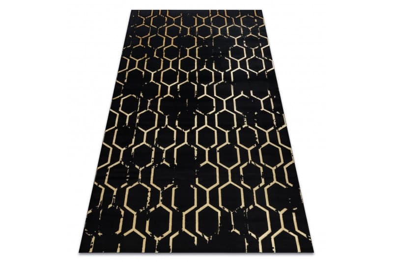 Kusový koberec Gloss 407C 86 black/gold 3