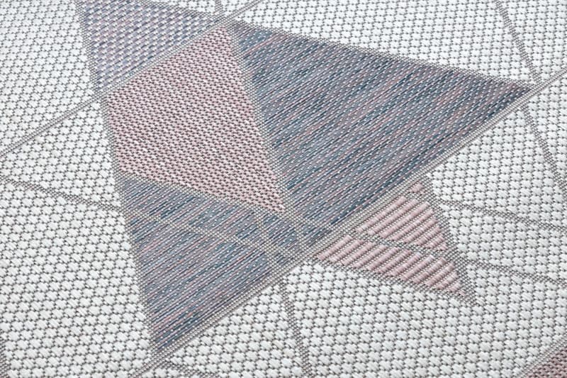 Kusový koberec Sion Sisal Triangles B3006A ecru/pink – na ven i na doma 5