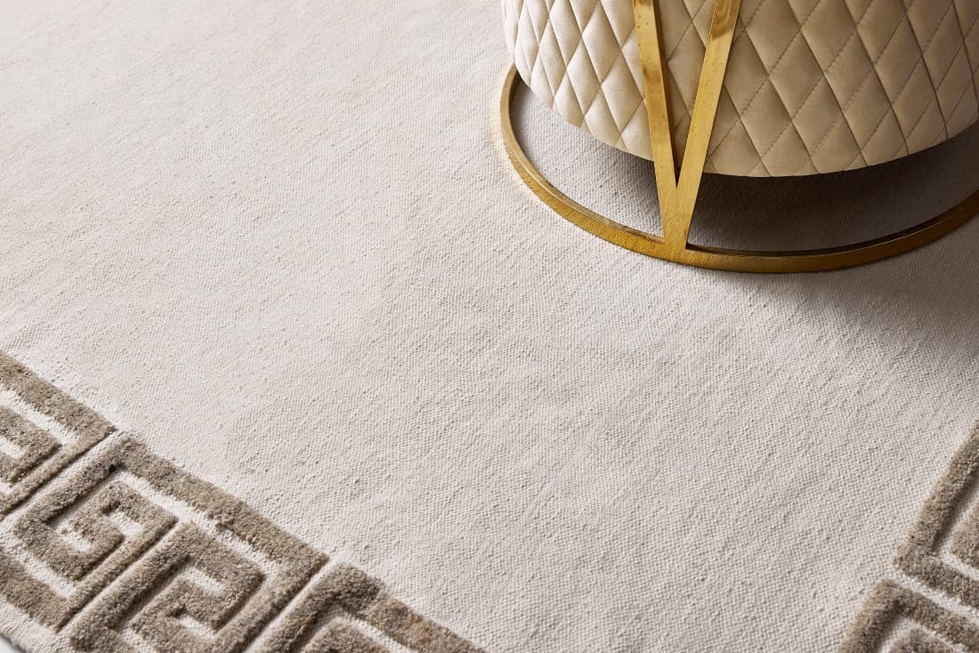 Ručně vázaný kusový koberec Greek Desp P86 Ivory White Antique Mud 3