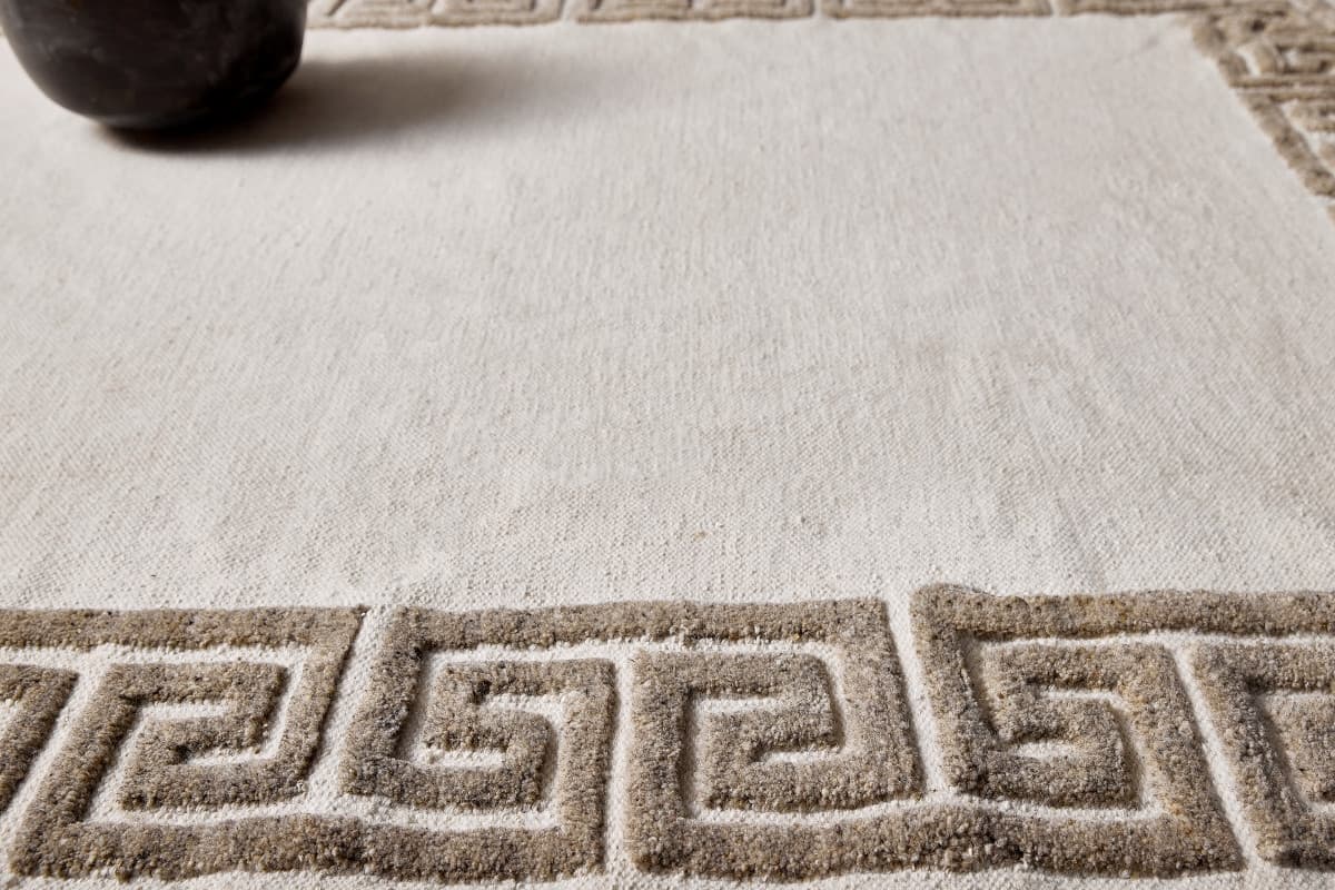 Ručně vázaný kusový koberec Greek Desp P86 Ivory White Antique Mud 5