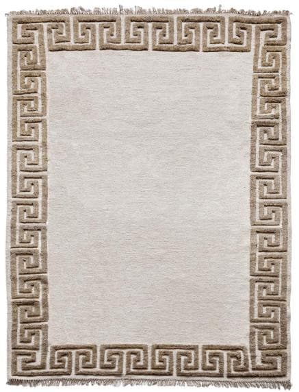 Ručně vázaný kusový koberec Greek Desp P86 Ivory White Antique Mud