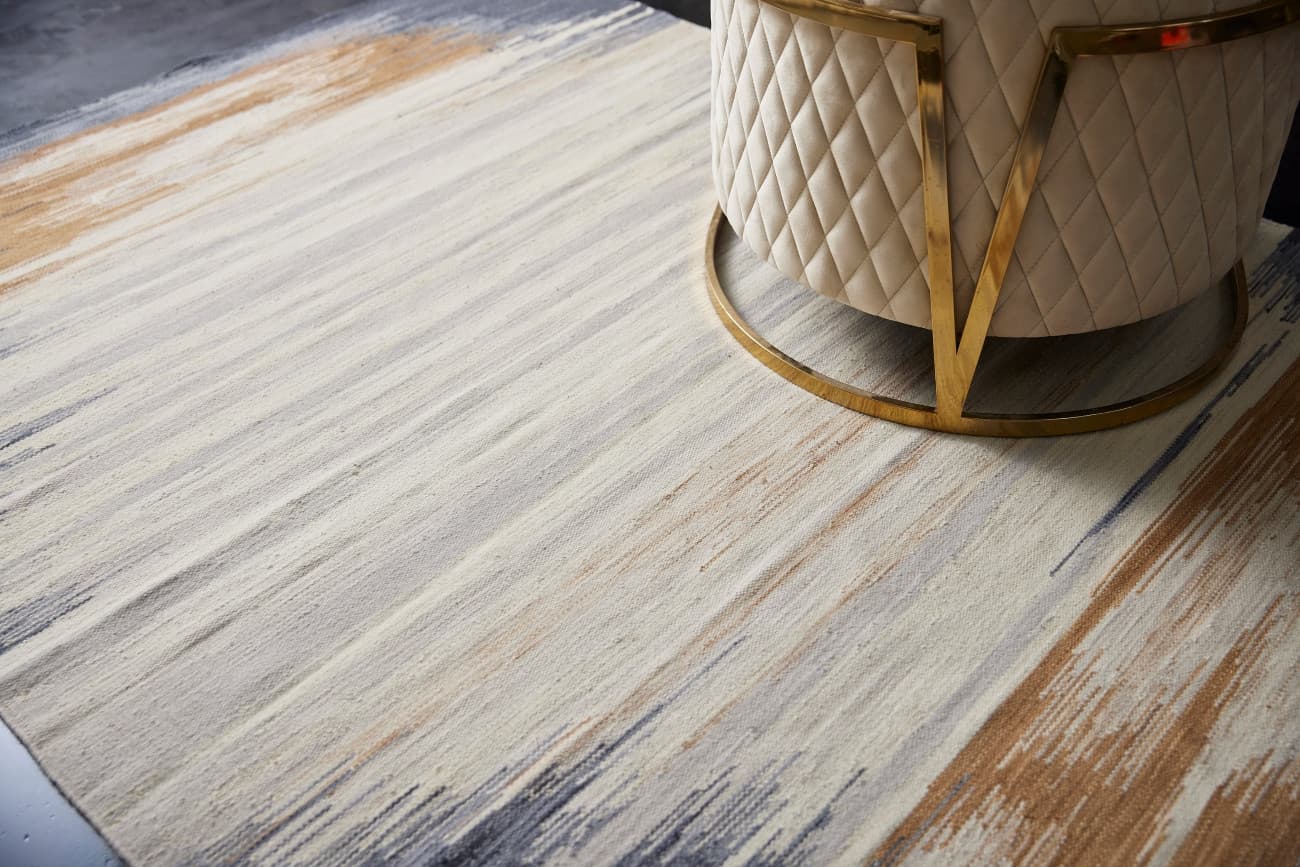 Ručně vázaný kusový koberec Ombre Paris Desp HL64 Ivory Charcoal 4