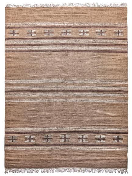 Ručně vázaný kusový koberec Ginger Desp P83 Brown Cream