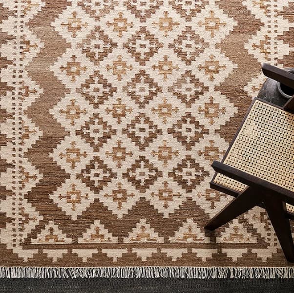 Ručně vázaný kusový koberec M. Kelim DE 2262 Brown Mix 3