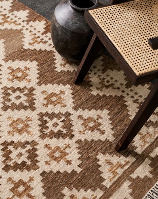 Ručně vázaný kusový koberec M. Kelim DE 2262 Brown Mix 2