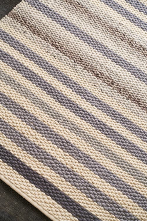 Ručně vázaný kusový koberec MCK Strop DE 2263 Pastel Brown Mix 2