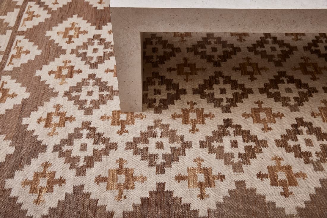 Ručně vázaný kusový koberec M. Kelim DE 2262 Brown Mix 5