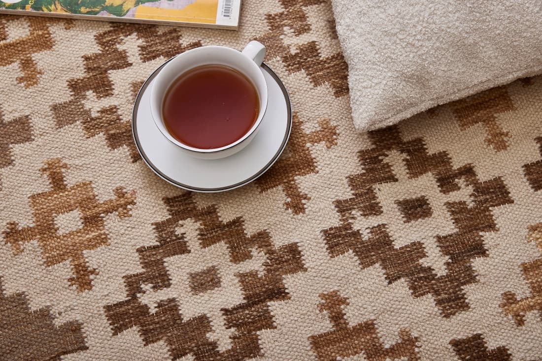 Ručně vázaný kusový koberec M. Kelim DE 2262 Brown Mix 4