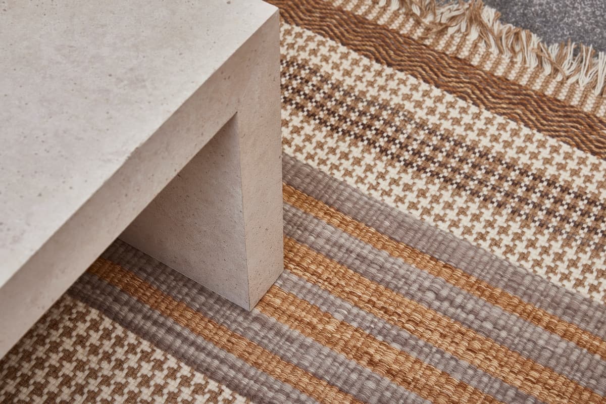 Ručně vázaný kusový koberec Houndstooth Desp HL89 Beige Mix 4