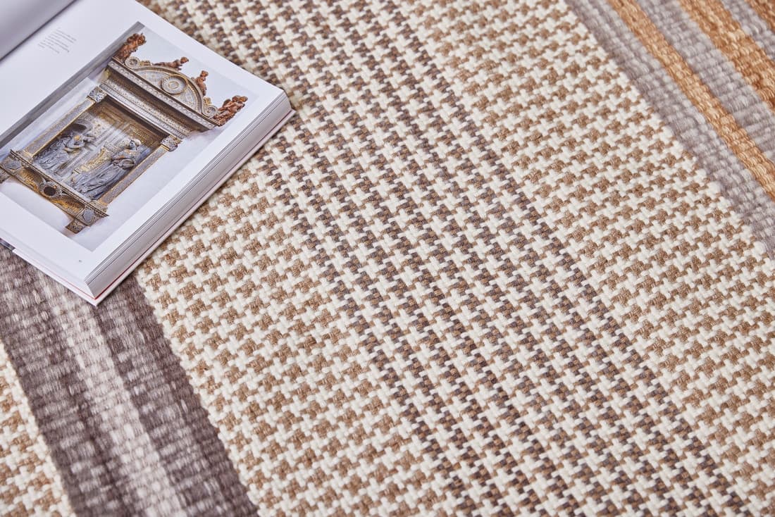 Ručně vázaný kusový koberec Houndstooth Desp HL89 Beige Mix 6