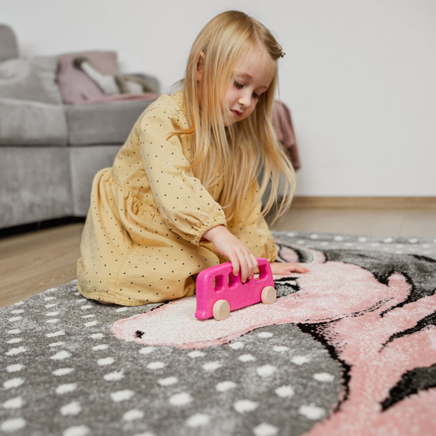 Dětský kusový koberec Kids 590 pink 6