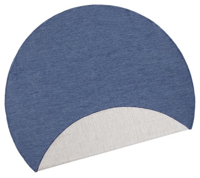 Kusový koberec Twin-Wendeteppiche 103100 blue cream kruh – na ven i na doma 4