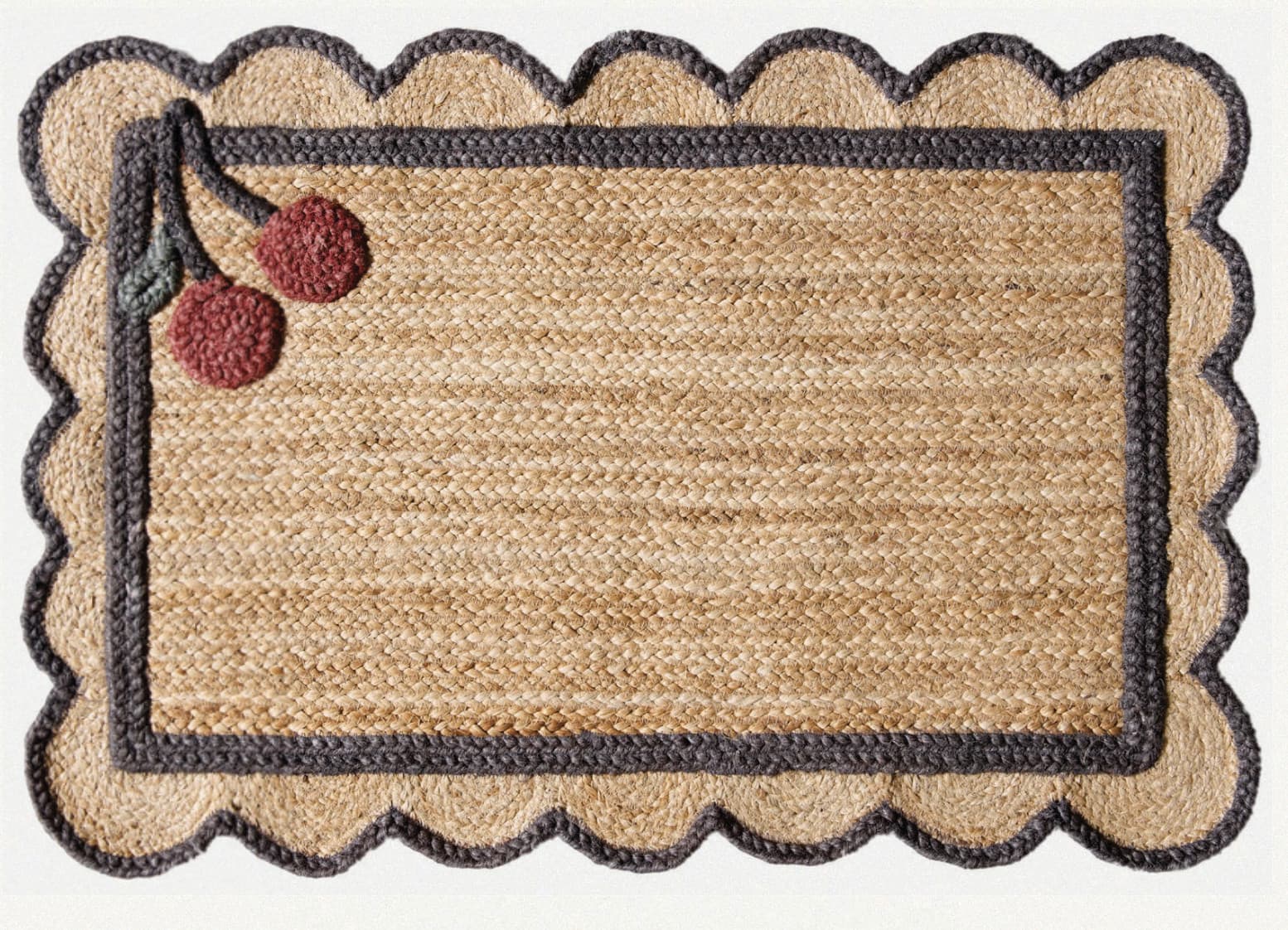 Ručně vázaná rohožka Berry SM-16 Natural Black