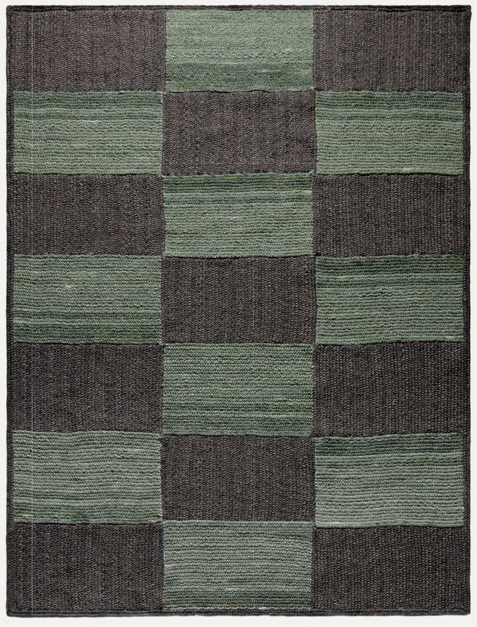 Ručně vázaný kusový koberec Geomoss SM 18 Green Black