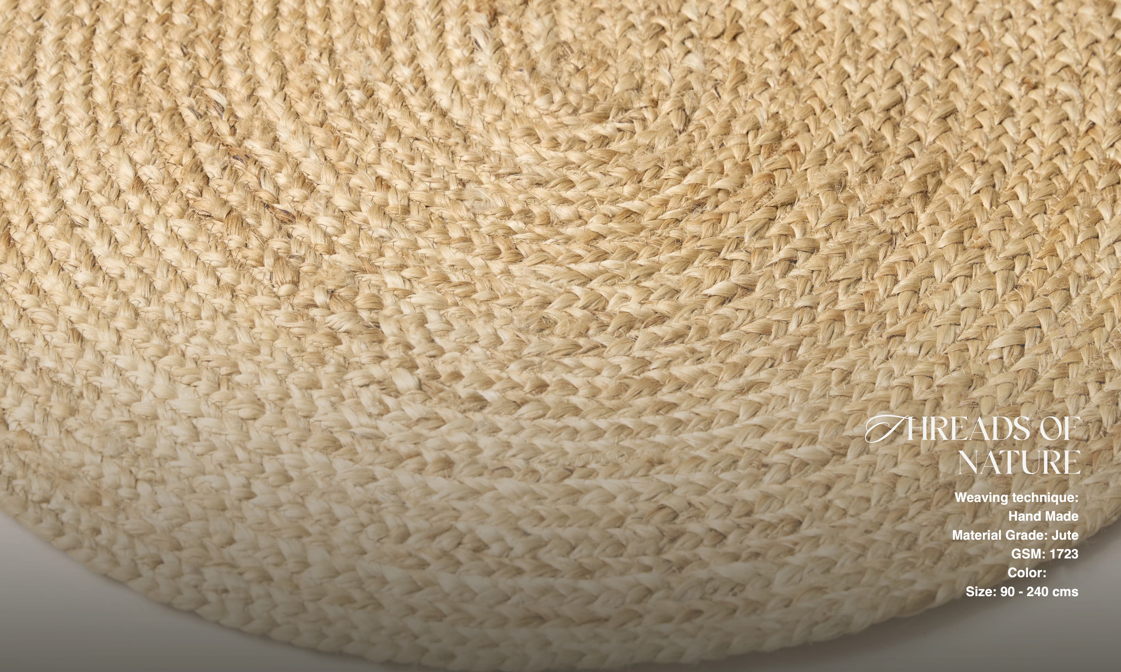 Ručně vázaná rohožka Koa J 43 Natural 2