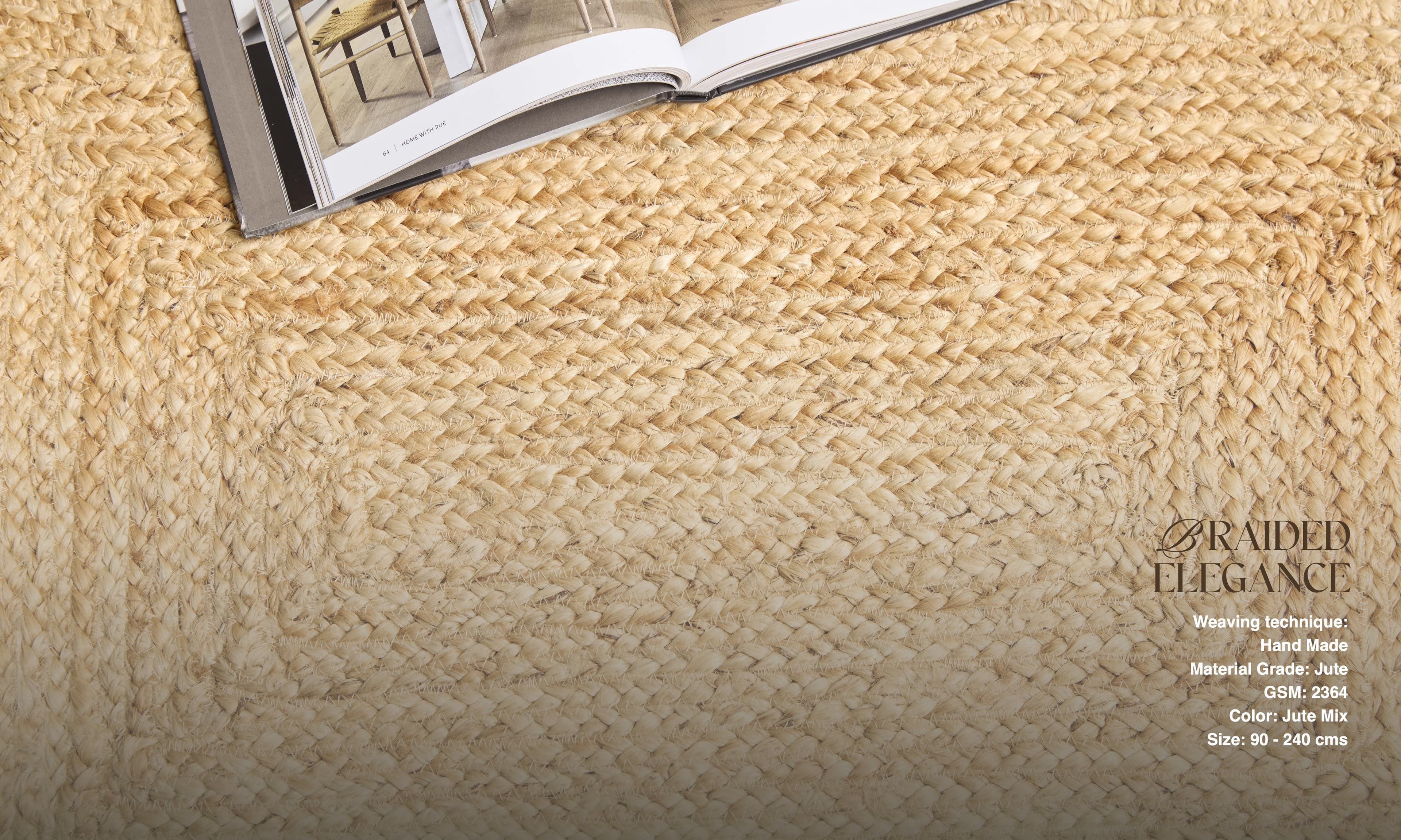 Ručně vázaná rohožka Orla J-44 Natural 2