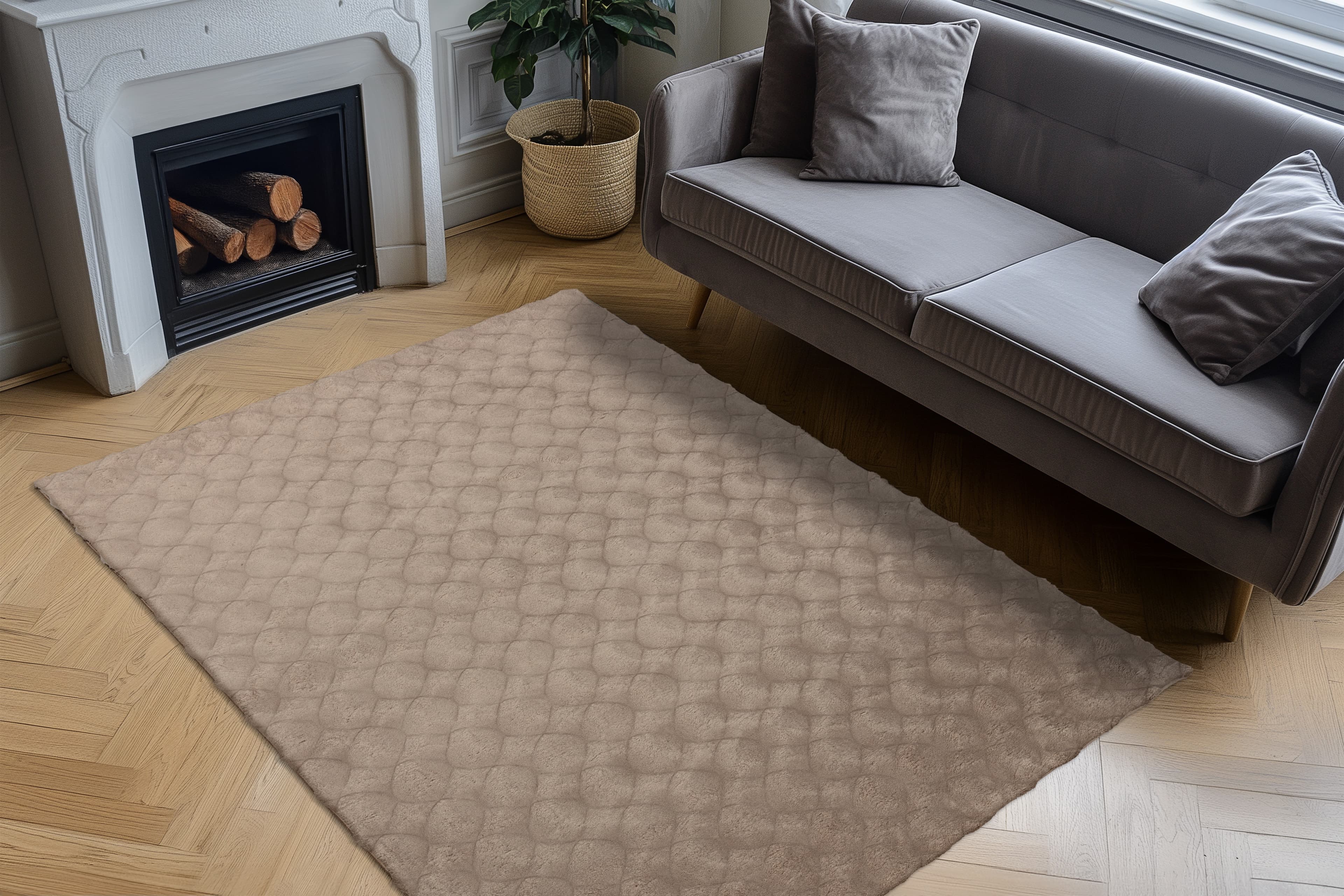 Kusový koberec Diamond Cut 800 Taupe 3