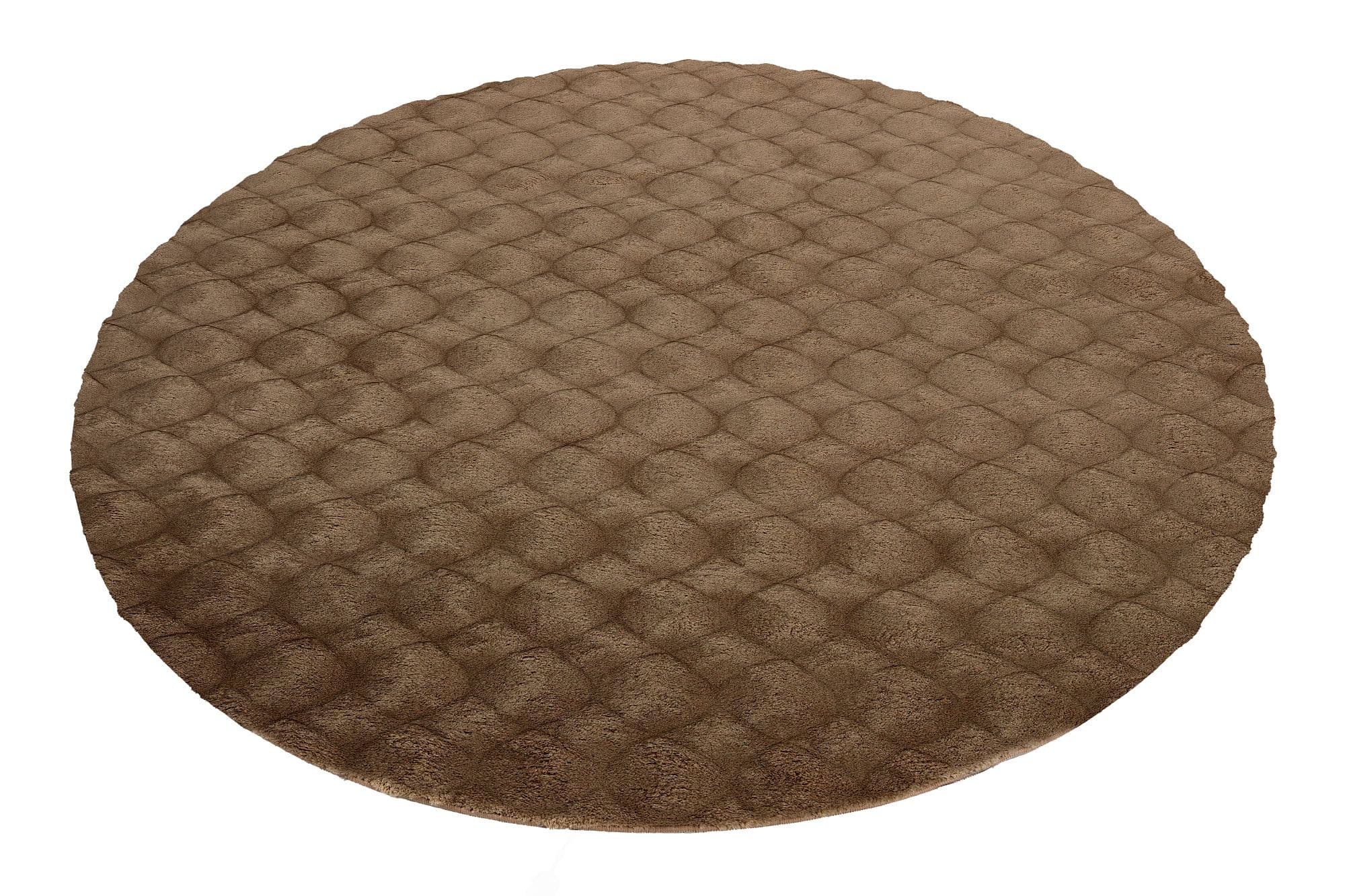 Kusový koberec Diamond Cut 800 Taupe kruh 2
