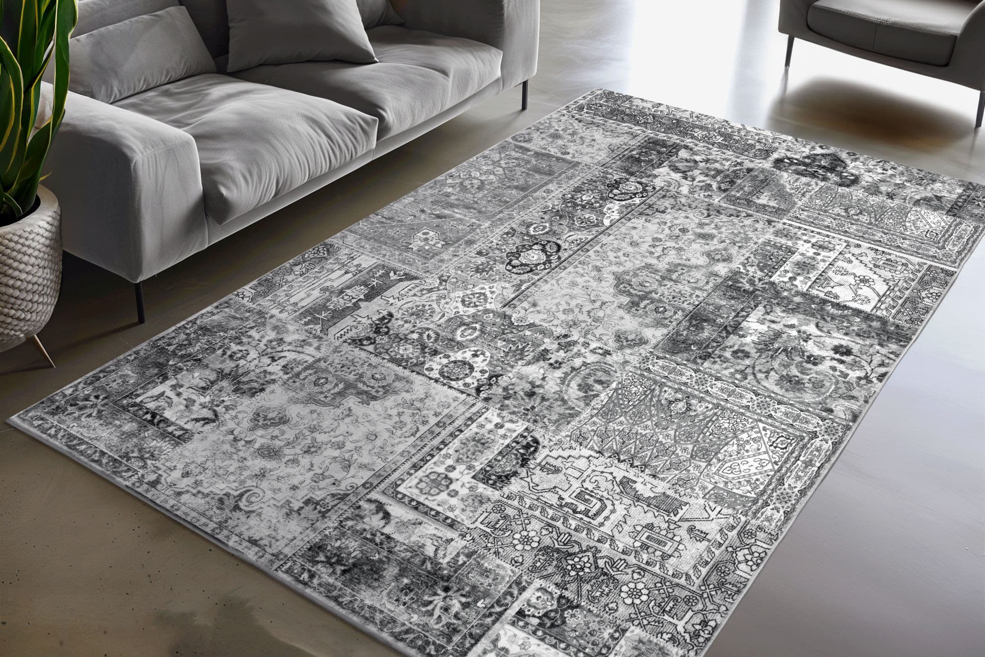 Kusový koberec Avantgarde 105 Grey 3