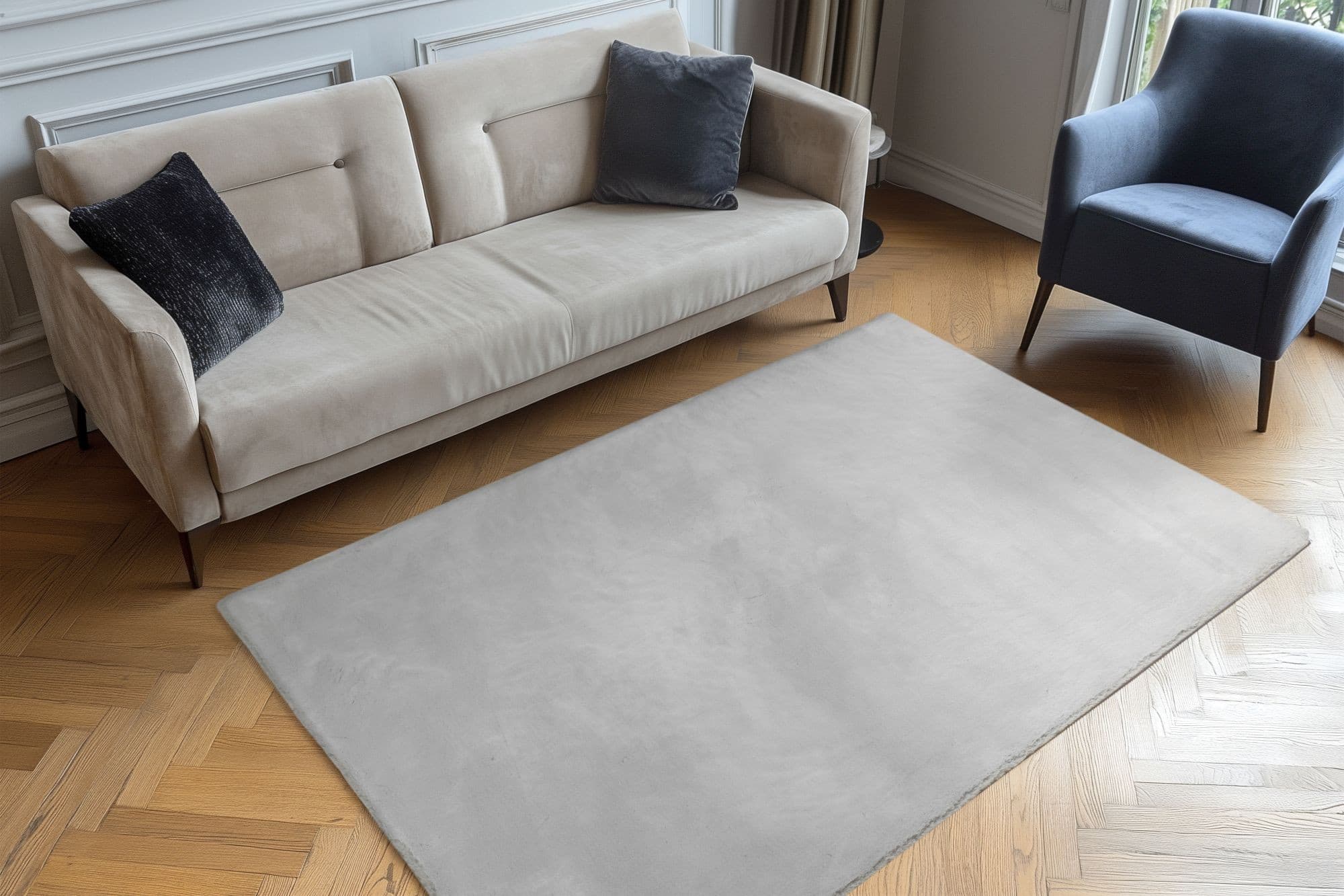 Kusový koberec Milestone 600 Grey 3