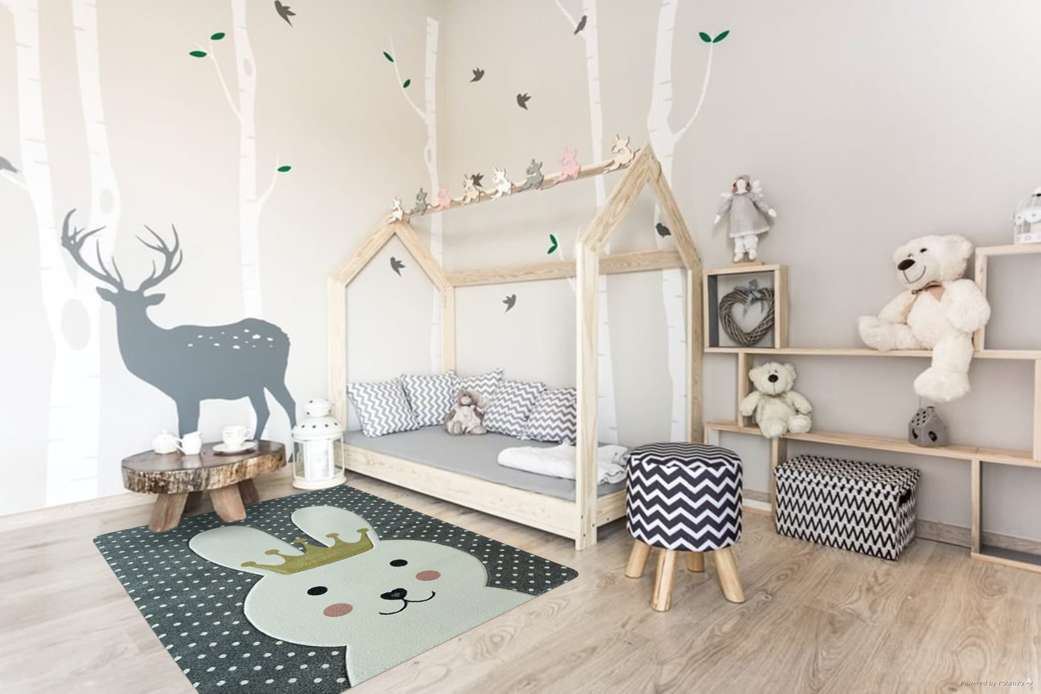Dětský kusový koberec Smart Kids 22414 Grey 2