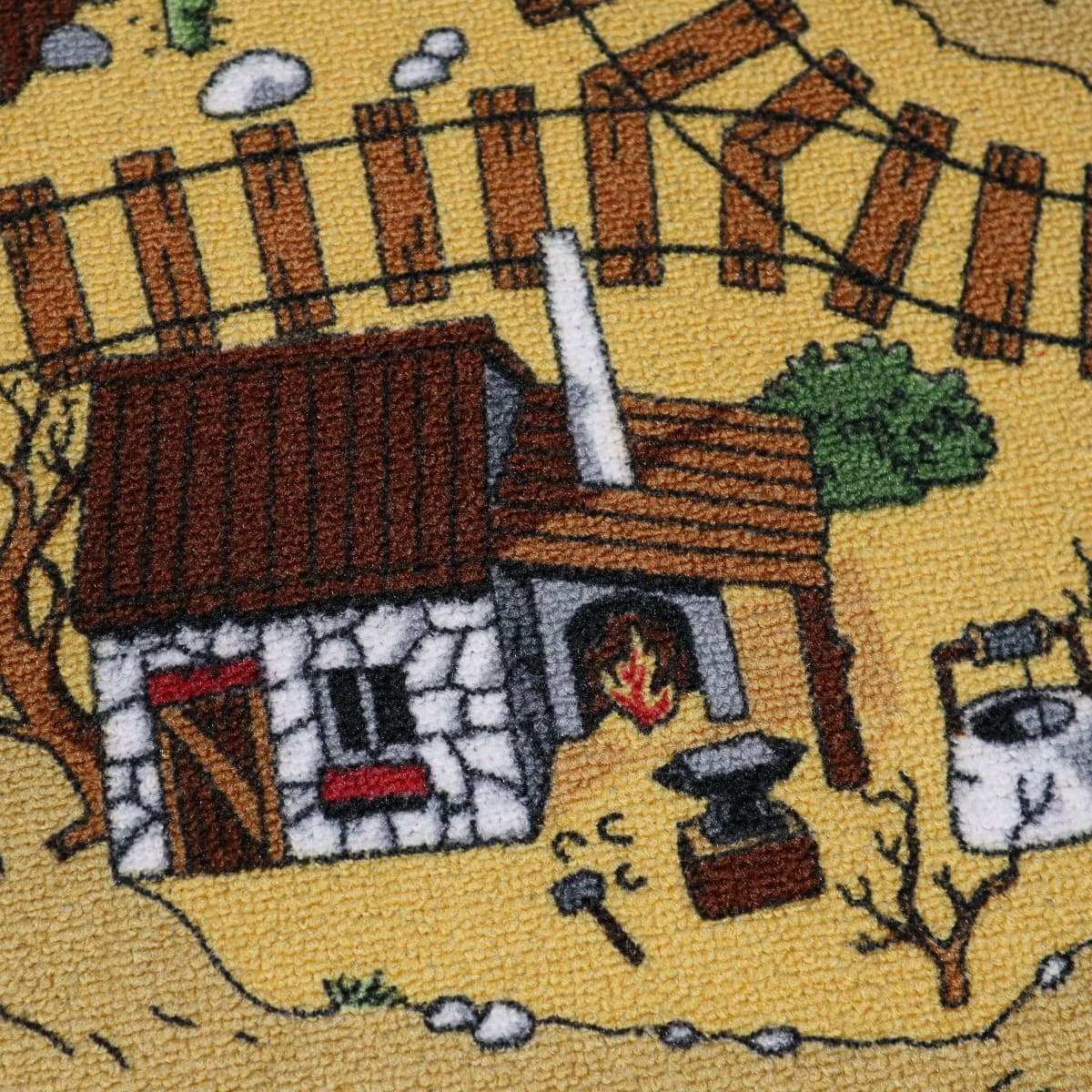 Dětský kusový koberec Western čtverec 7